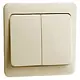 PEHA 80.645 W schakelwip 2-voudig Standard creme