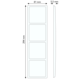 PEHA 80.674 W afdekraam 4-voudig Standard creme