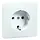 PEHA 80.6611.02 wandcontactdoos randaarde schroefklem Standard levend wit