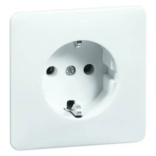 PEHA 80.6611.02 wandcontactdoos randaarde schroefklem Standard levend wit
