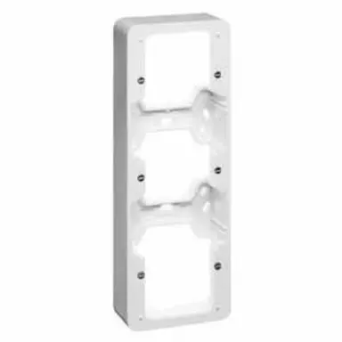 PEHA 80.693.02 opbouwbak 3-voudig levend wit