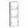 PEHA 80.693.02 opbouwbak 3-voudig levend wit