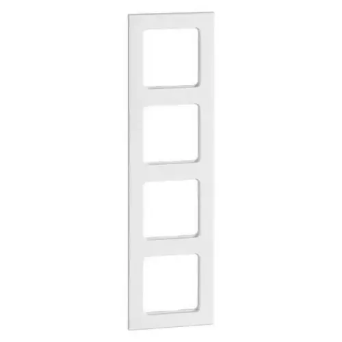 PEHA 20.574.52.02 afdekraam 4-voudig Aura levend wit glas