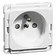 PEHA 6771.02 SI wandcontactdoos aardingspen Belgie kindveilig Compacta levend wit
