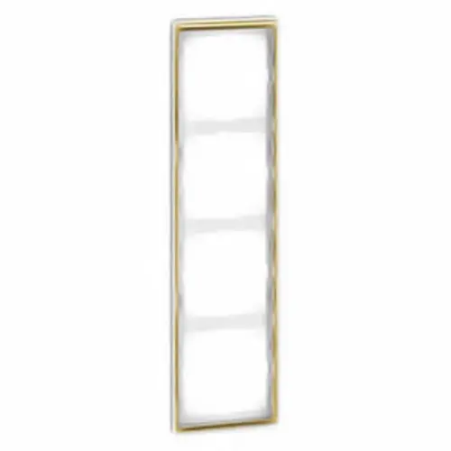 PEHA 95.574.02.61 afdekraam 4-voudig Dialog exclusiv levend wit/goud