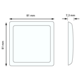 PEHA 80.571.02 afdekraam 1-voudig Standard Inline levend wit