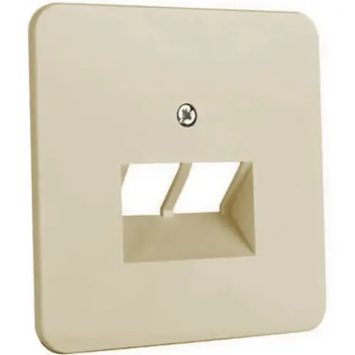 PEHA 80.610 UAE/2-N W centraalplaat RJ45 wandcontactdoos 2-voudig Standard creme