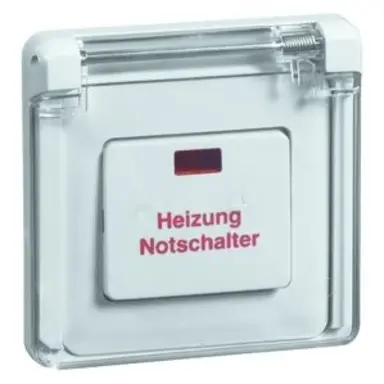 PEHA 81.516 V K HN CV noodschakelaar met controlelamp Standard wit glans