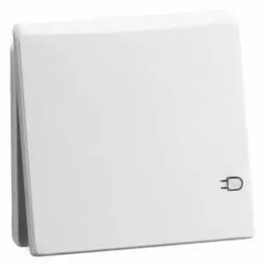 PEHA 95.6511.02 K wandcontactdoos randaarde met klapdeksel Dialog levend wit