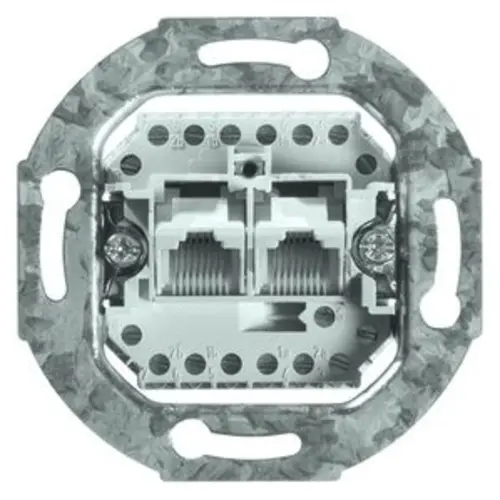 PEHA 1958/8 UAE O.A. RJ45 data wandcontactdoos CAT3 2-voudig