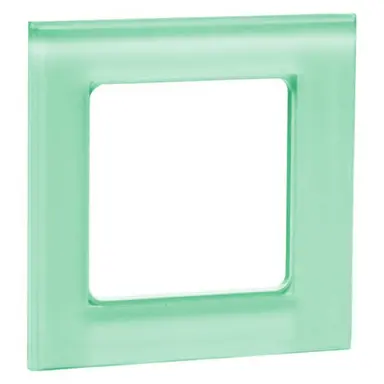 PEHA 20.571.52.46 afdekraam 1-voudig Aura mintgroen glas