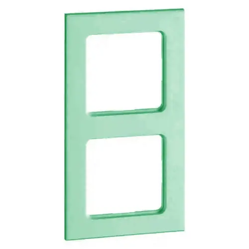PEHA 20.572.52.46 afdekraam 2-voudig Aura mintgroen glas