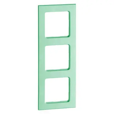 PEHA 20.573.52.46 afdekraam 3-voudig Aura mintgroen glas