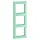 PEHA 20.573.52.46 afdekraam 3-voudig Aura mintgroen glas