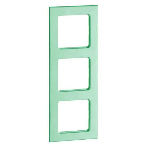 PEHA 20.573.52.46 afdekraam 3-voudig Aura mintgroen glas