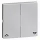 PEHA 95.644.70 schakelwip 2-voudig jaloezie 600 serie Dialog aluminium gelakt