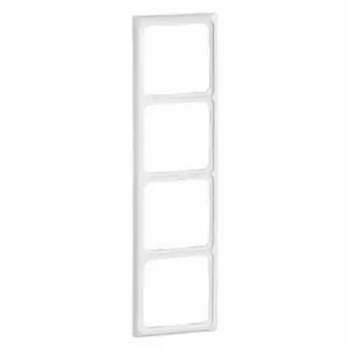 PEHA 80.574.02 afdekraam 4-voudig Standard Inline levend wit