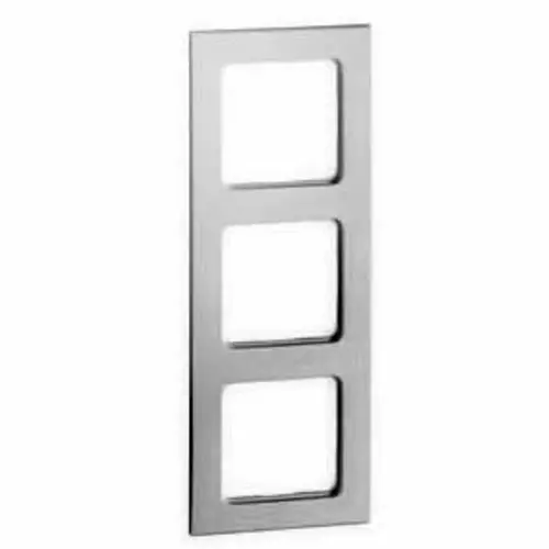 PEHA 20.573.70 T afdekraam 3-voudig Aura aluminium