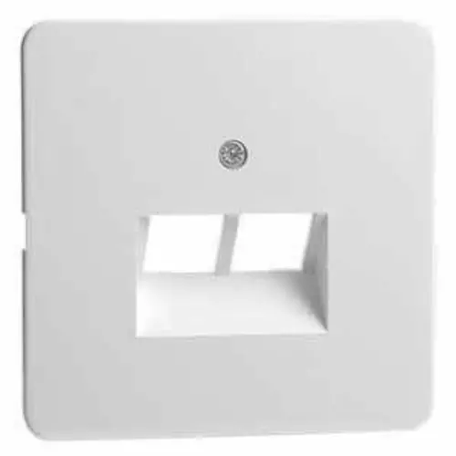 PEHA 80.610.02 UAE/2-N centraalplaat RJ45 wandcontactdoos 2-voudig Standard levend wit