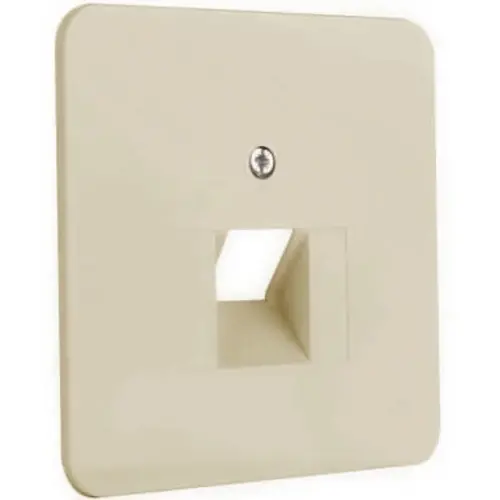 PEHA 80.610 UAE/1-N W centraalplaat RJ45 wandcontactdoos 1-voudig Standard creme