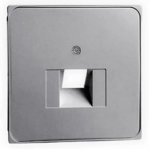 PEHA 95.610.70 UAE/1-N centraalplaat RJ45 wandcontactdoos 1-voudig Dialog aluminium gelakt