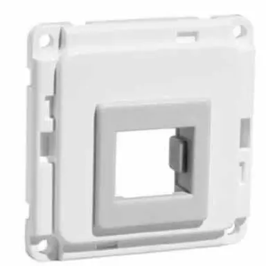 PEHA 710.02 MJ ATT/B Compacta centraalplaat 1 Modular Jack met Attema clip B levend wit