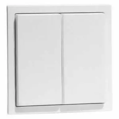 PEHA 20.455.02 FU-BLS N draadloos wandzender 2-voudig Aura levend wit