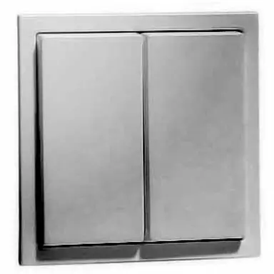 PEHA 20.455.70 FU-BLS N draadloos wandzender 2-voudig Aura aluminium