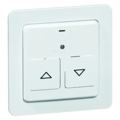 PEHA 80.410 R W tweedelige drukker jaloezie tbv rolluikschakelaar 405 R O.A. Standard creme glans