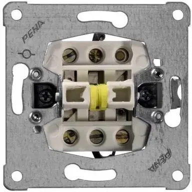 PEHA 616/5 wissel-wisselschakelaar met schroefcontact + poolverbinding 10A
