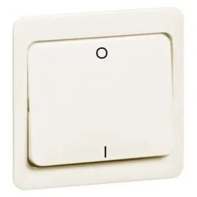 PEHA 80.642 Z WU W schakelwip 2-polig met opdruk 1-0 IP44 creme