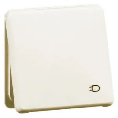 PEHA 80.6611 K WU W wandcontactdoos randaarde met klapdeksel IP44 creme