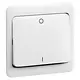 PEHA 80.642.02 Z WU schakelwip enkel met opdruk O-I IP44 serie levend wit