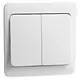 PEHA 80.645.02 Z WU schakelwip 2-voudig IP44 serie levend wit