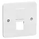 PEHA 80.610.02 AMP centraalplaat  voor 2 mod.jack AMP MJ Standard levend wit