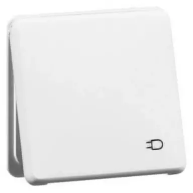 PEHA 80.6611.02 K WU wandcontactdoos randaarde met klapdeksel IP44 levend wit