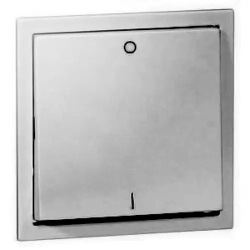 PEHA 20.542.702 schakelwip met opdruk 1-0 Nova brillance aluminium gelakt