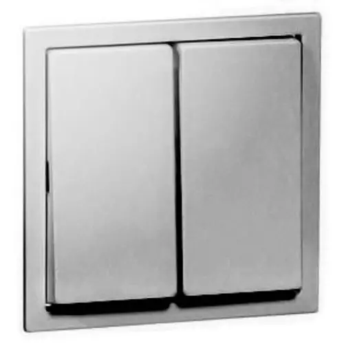 PEHA 20.545.702 schakelwip 2-voudig Nova brillance aluminium gelakt