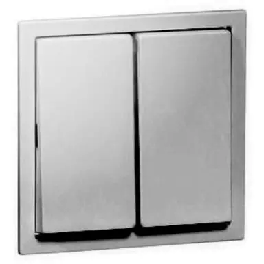 PEHA 20.645.702 schakelwip 2-voudig 600-serie Nova brillance aluminium gelakt