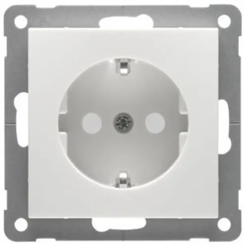 PEHA 11.6511.02 SI wandcontactdoos randaarde kindveilig steekklem Badora levend wit