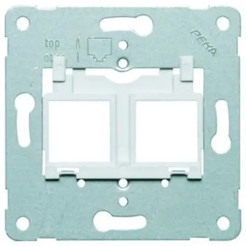 PEHA 600 MJ12 draagring Modular jack 12 zilver