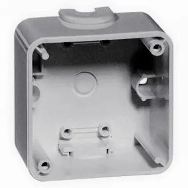 PEHA 791.70 opbouwbak 1-voudig einddoos Compacta aluminium