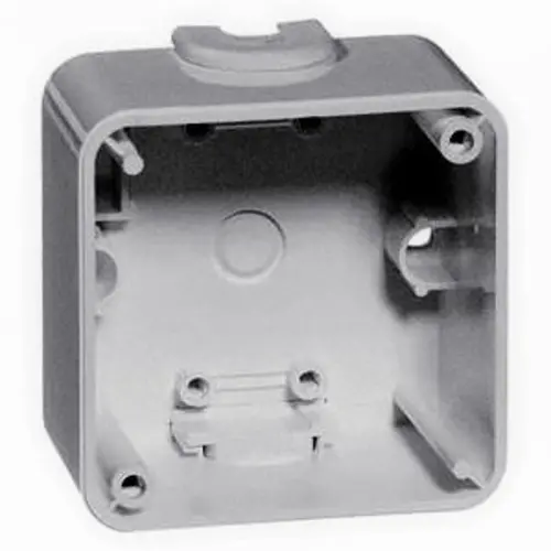 PEHA 791.70 opbouwbak 1-voudig einddoos Compacta aluminium