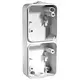 PEHA 602/2 WAB DO opbouwbak 2-voudig verticaal voor spatwaterdicht IP54 grijs
