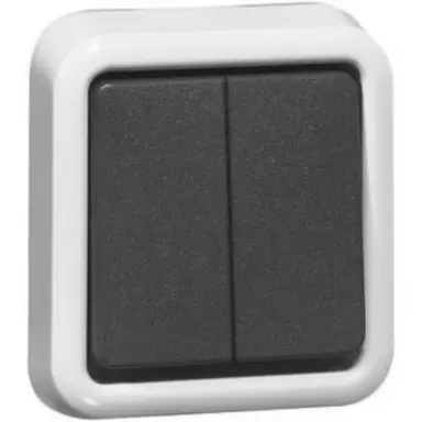 PEHA 625 WAB O.D. serieschakelaar zonder opbouwbak spatwaterdicht IP54 grijs