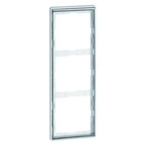 PEHA 95.573.70.60 afdekraam 3-voudig Dialog exclusiv aluminium/chroom