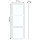 PEHA 95.573.70.60 afdekraam 3-voudig Dialog exclusiv aluminium/chroom