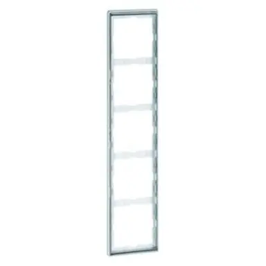 PEHA 95.575.70.60 afdekraam 5-voudig Dialog exclusiv aluminium/chroom