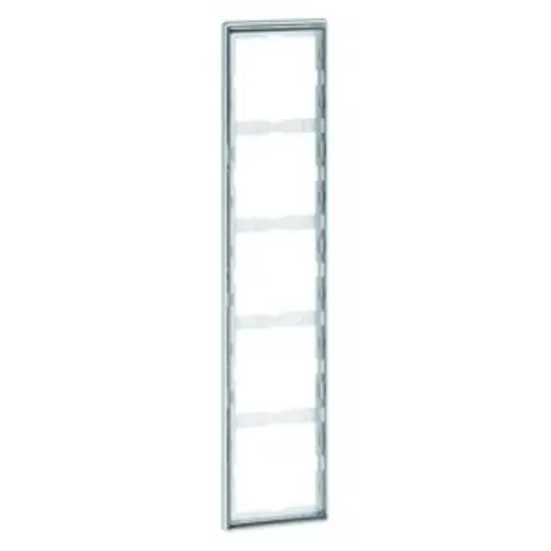 PEHA 95.575.70.60 afdekraam 5-voudig Dialog exclusiv aluminium/chroom
