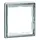 PEHA 95.571.70.60 afdekraam 1-voudig Dialog exclusiv aluminium/chroom